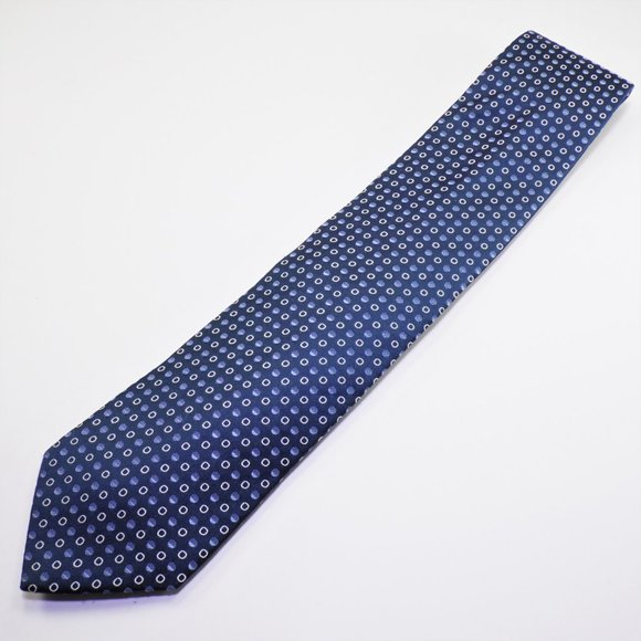 Giorgio Armani - Men Giorgio Armani Blue Multicolor Polka Dot Silk Tie